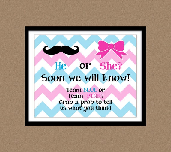 instant download printable gender reveal sign for gender