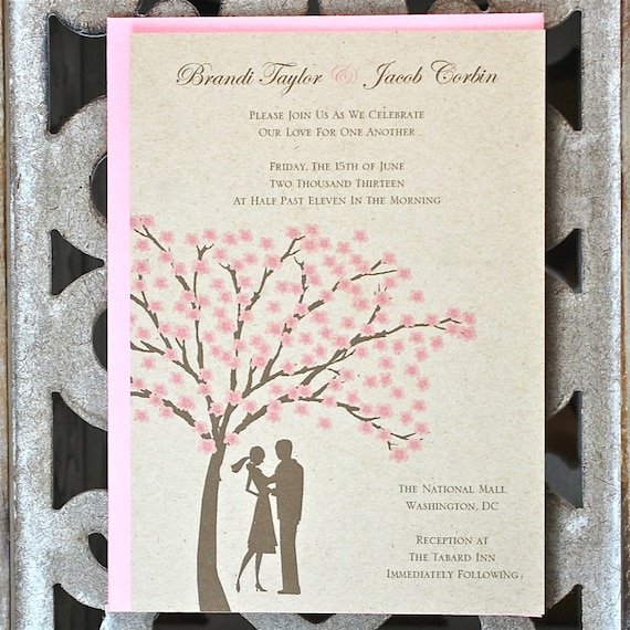 Cherry Blossom Wedding Invitations Canada