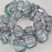 Blue Quartz Nuggets, Faceted, High Polished, 11x13mm 2pcs