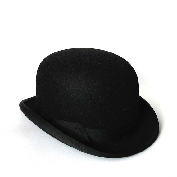 Black Bowler Hat Vintage Dunn & Co. Fur Felt Men's Hat