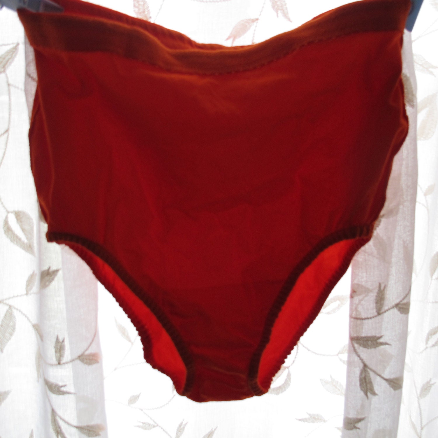 Vintage red Danskin dance panties size medium by BoudoirBarbie