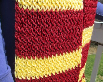 Gryffindor Scarf, Hogwarts Scarf, Harry Potter Scarf... Free Shipping