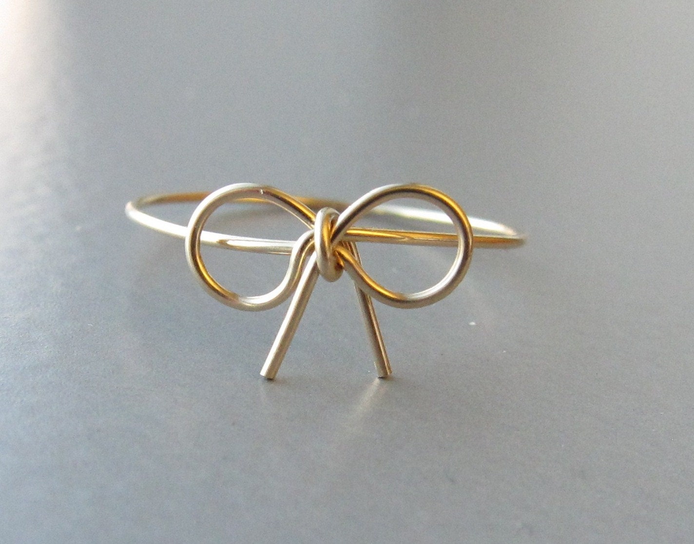 gold bow ring rose gold tie the knot ring wire bow ring bow gold bow ring rose gold tie the knot ring wire bow ring bow