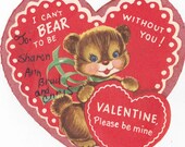 Vintage Children's Classroom Valentines Day Card (105)