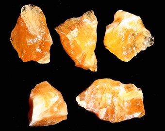 Orange Calcite Crystal Specimen