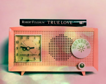 Fine Art Photograph, Pink, Antique Radio, Retro Decor, Old Radio, Bokeh, Still Life Photo, True Love, Vintage Radio, Art Print, Home Decor