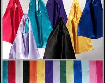 Plain Satin CAPES for Infants, Toddlers and Children