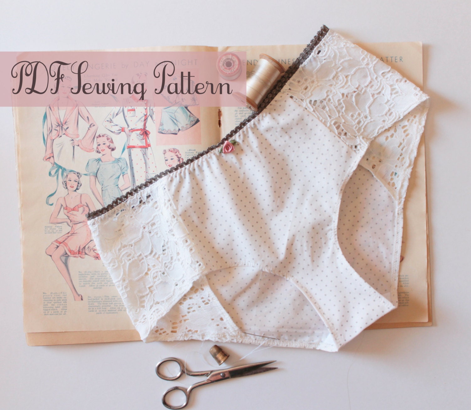 Lingerie Panties Sewing Pattern Ohhh Lulu 1302 Grace Hipster