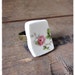 Vintage China Cocktail Ring, Shabby, Chic, Porcelain Rose Ring, Recycled China, Eco Friendly, Upcycled, Repurposed, Statement Jewelry