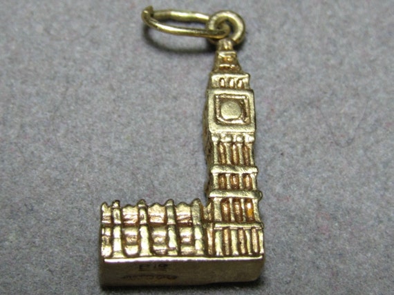 9k Gold Stanhope Charm Big Ben 3D Viewer Charm