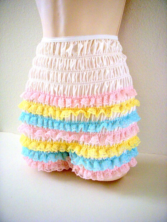 Vintage Nylon Rhumba Panties Pastel Lace Panty By Omagainvintage