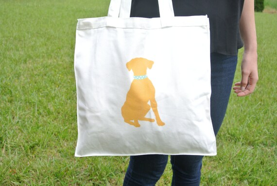 SALE Yellow Labrador Retriever Cotton Canvas Tote Bag Pet