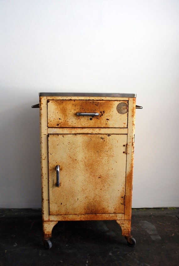 Vintage Industrial Medical Cart