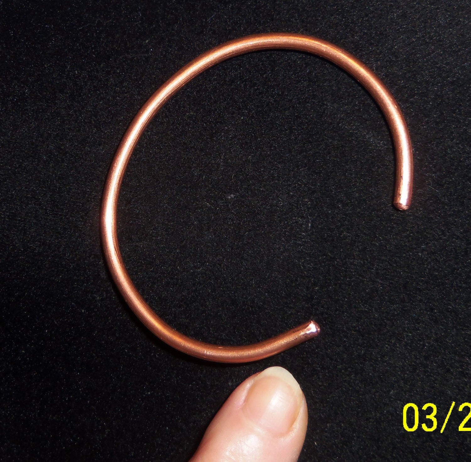 Unisex Copper Wire Bracelet 9 Gauge Wire