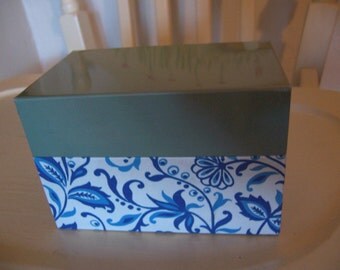 contact paper recipe file box