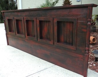 WALL MOUNT King Size Headboard, Bedroom Furniture, Rustic