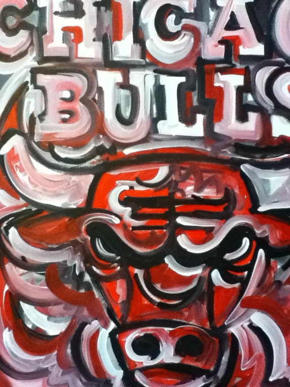 yankees vintage logo Painting by Patten Basketball Art Chicago Bulls Justin Sports