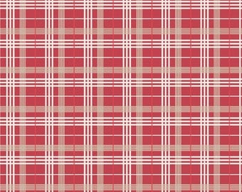 Stars and Stripes Red Plaid by My Minds Eye for Riley Blake, 1/2 yard