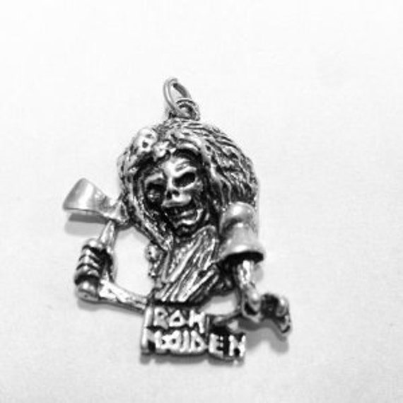 Vintage Iron Maiden Necklace Pendant Heavy Metal Steve Harris