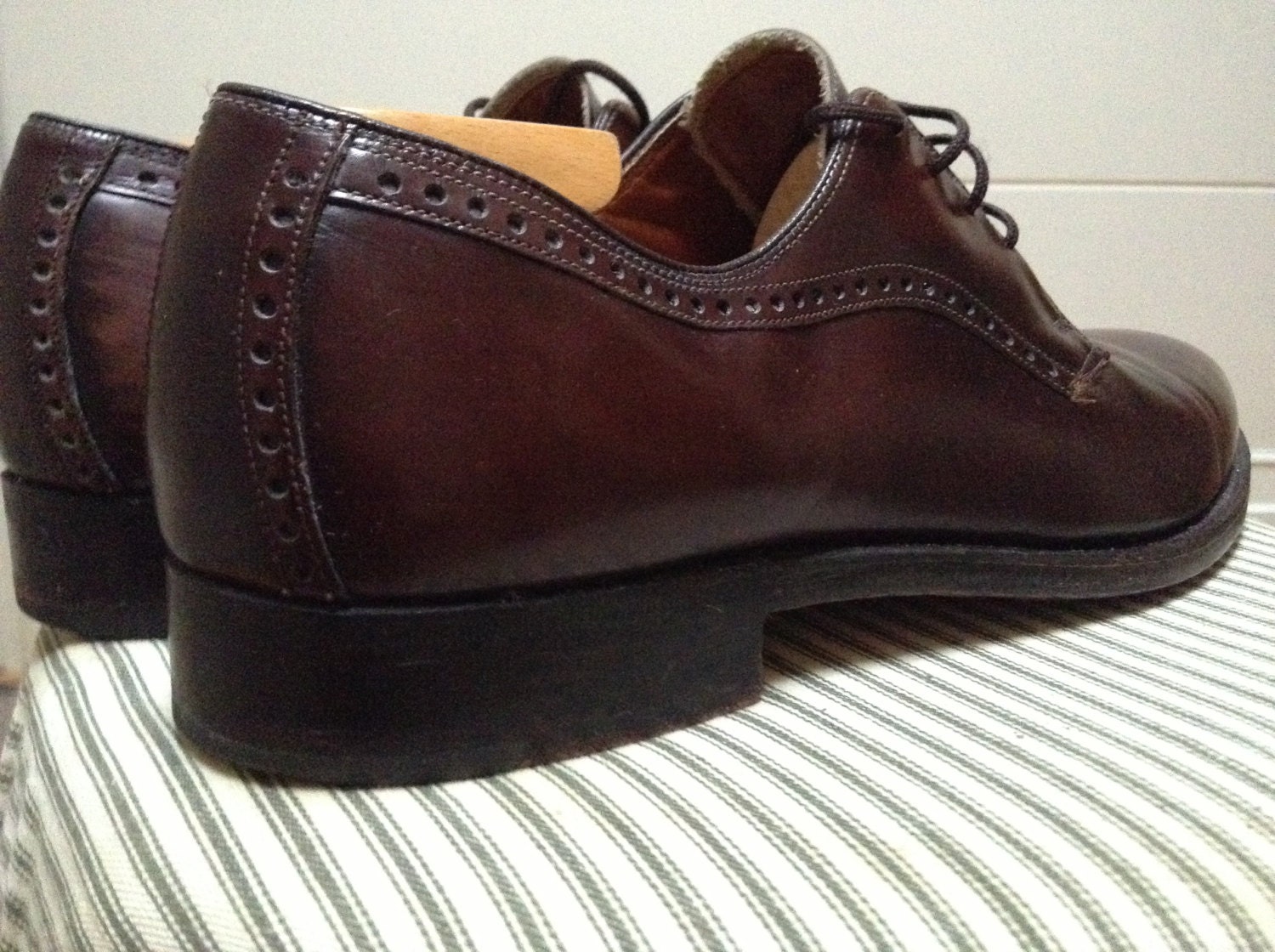 Vintage Men�s Cordwainer Wright 1950s Shoes Brown Size 12 Vintage Men�s Cordwainer Wright 1950s Shoes Brown Size 12