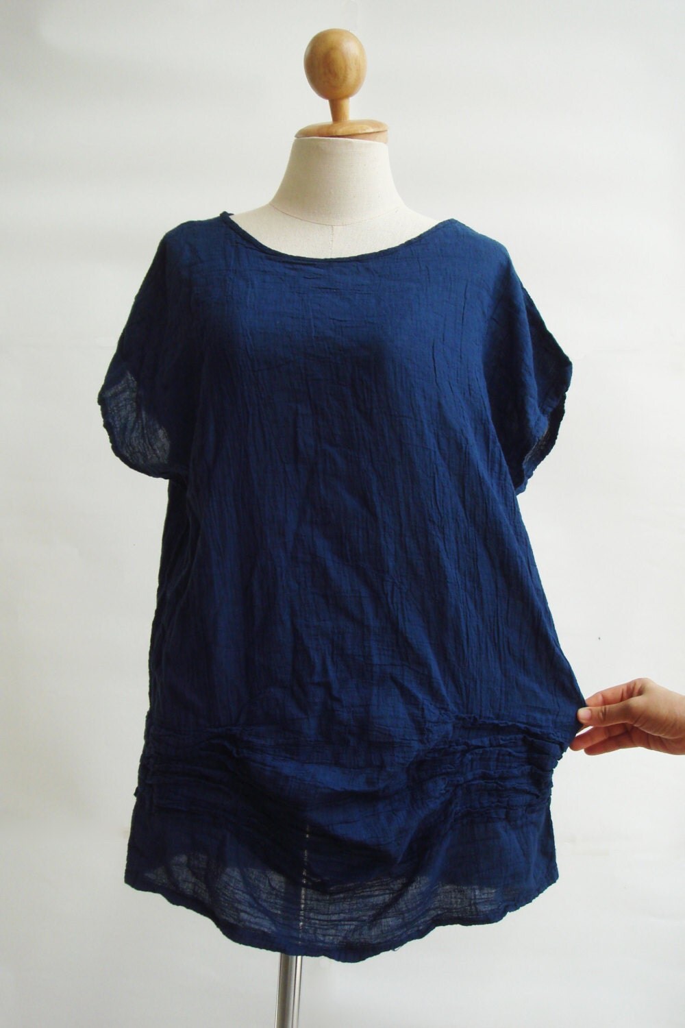 navy blue gypsy top