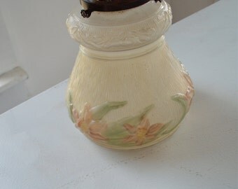 Vintage Hand painted floral lamp shade