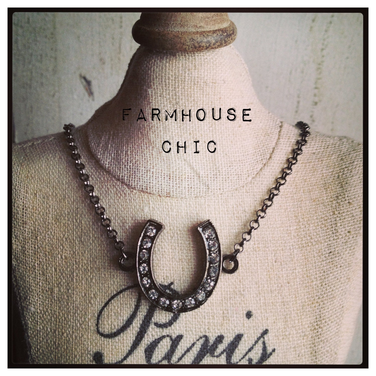 HORSESHOE Necklace by farmhousechicdesigns on Etsy