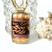 Rustic Leaves - Fused Dichroic Glass Pendant Fused Glass Jewelry Autumn Fall Nature (Item 10298-P)
