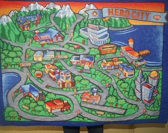 Play Mat City Roadway Quilt
