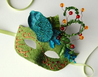 MASK- Sunset in Spring - masquerade mask, Mardi Gras, fairy,Venetian, Halloween