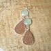 Jasper Druzy Earrings Drusy Quartz Sea Green Chalcedony Sterling Silver Bezel Set