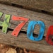 House Numbers, Address Numbers, Custom Metal Numbers - Reserved Listing