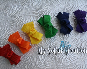 Over The Rainbow Itty Bitty Baby Snap Clip Set / Gift Set / Infant Toddler Fine Hair /no slip clips