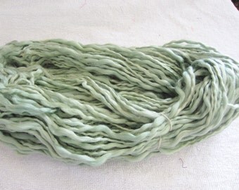 Skein MINT SAGE Handspun Hand Dyed Yarn