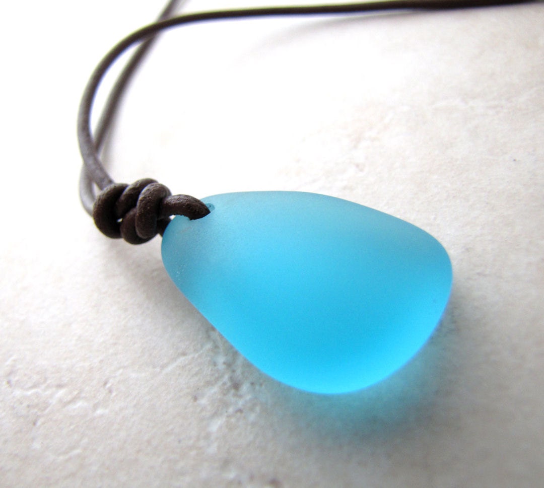 Mens Necklace Mans NecklaceSea Glass Necklace Seaglass