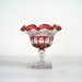 Vintage Ruby & Crystal Glass Candy Dish - Westmoreland Waterford