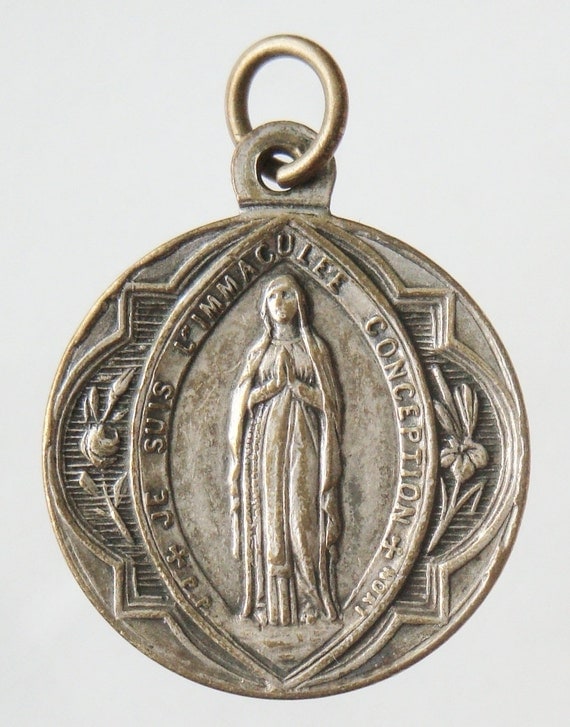 Immaculate Conception Holy Virgin Mary Medal on by CherishedSaints