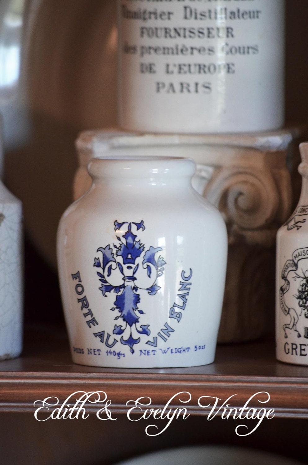 Vintage French Mustard Pot Moutarde