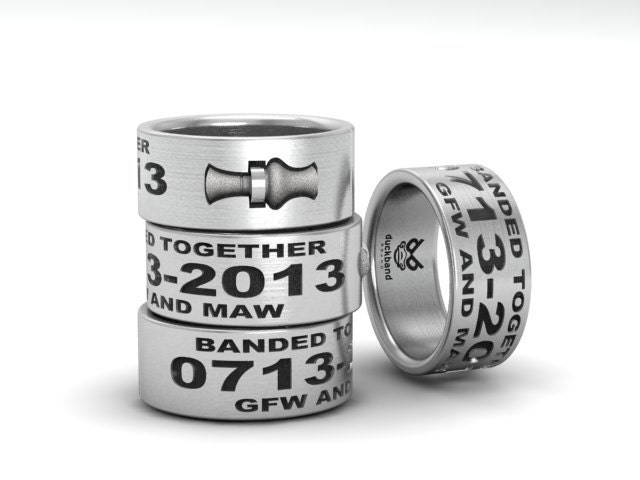 Duck band wedding ring