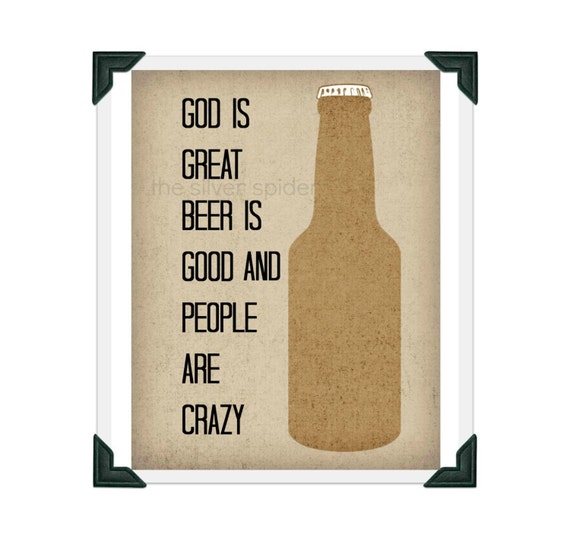 God Is Great Beer Is Good Lyrics