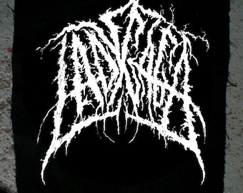 LADY GAGA screenprinted fan art grindcore black metal patch