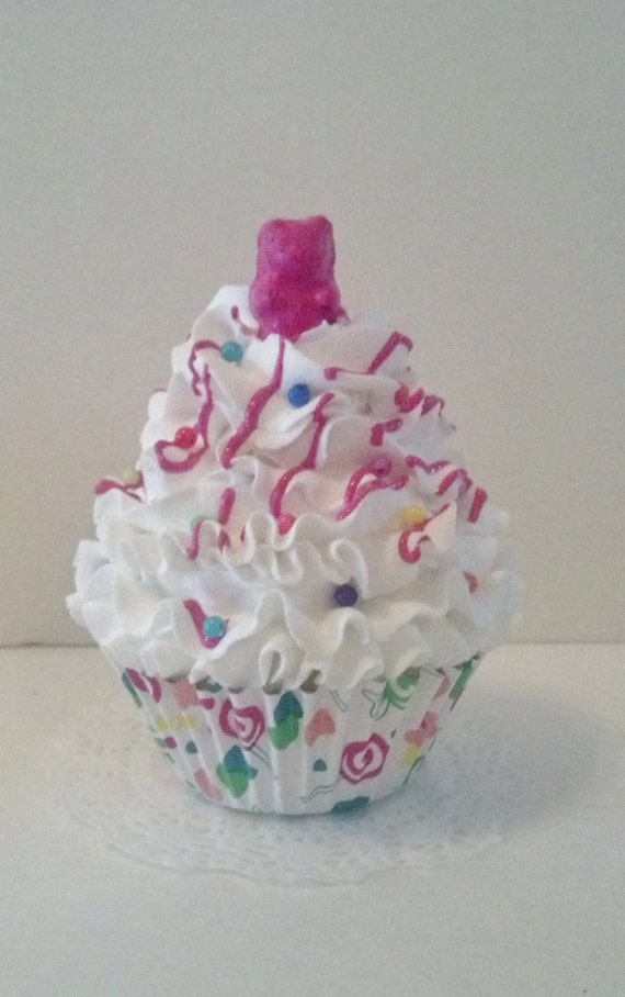Fake Gummy Bear Fake Cupcake in Candy by FakeCupcakeCreations