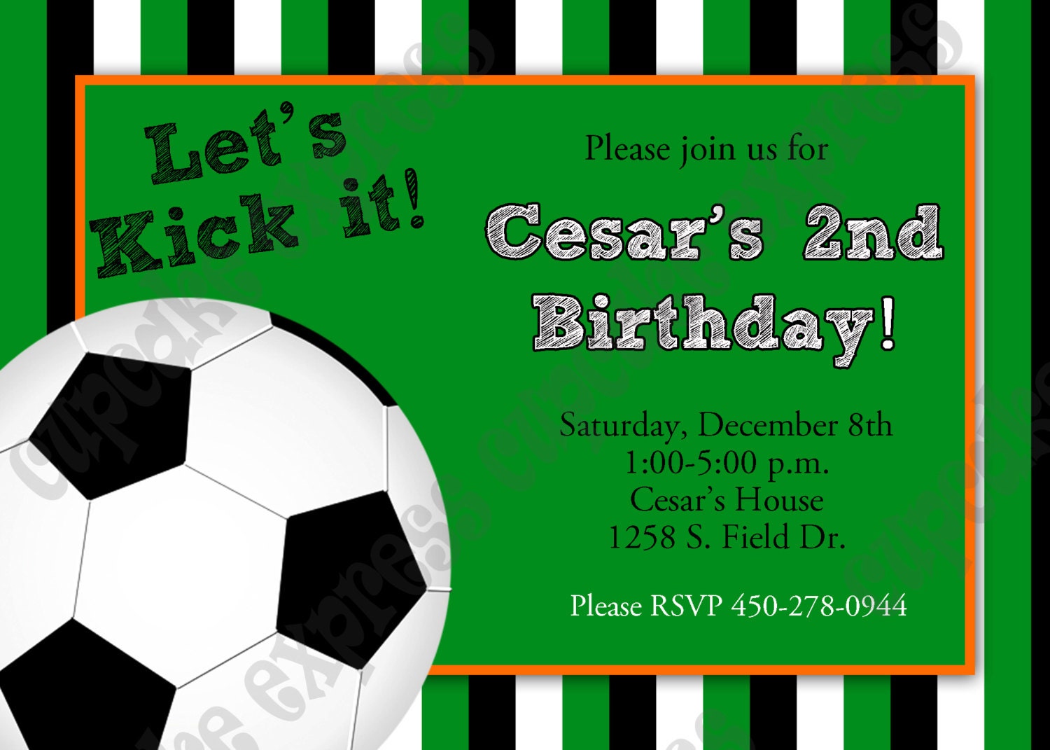 Free Printable Soccer Party Invitations 6