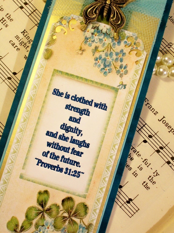 Bookmark Women Of Faith Proverbs 31: 25 Vintage By Prayernotes