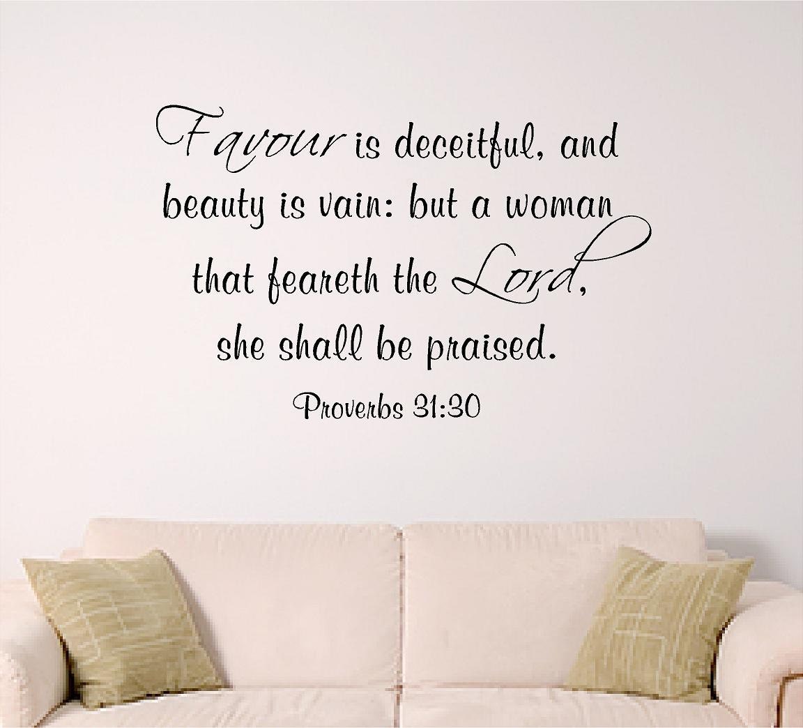 Proverbs 31 30 Scripture Wall Art Printable Kjv Etsy In 2021