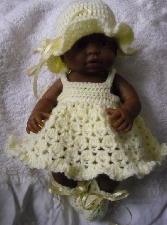 Crochet pattern for Berenguer 9.5 inch mini la newborn baby