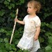 Sale Holiday rustic boho flower girl winter off white princess eco birthday gypsy ecru original dress toddler