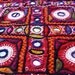 Red Banjara Indian embroidery patch piece