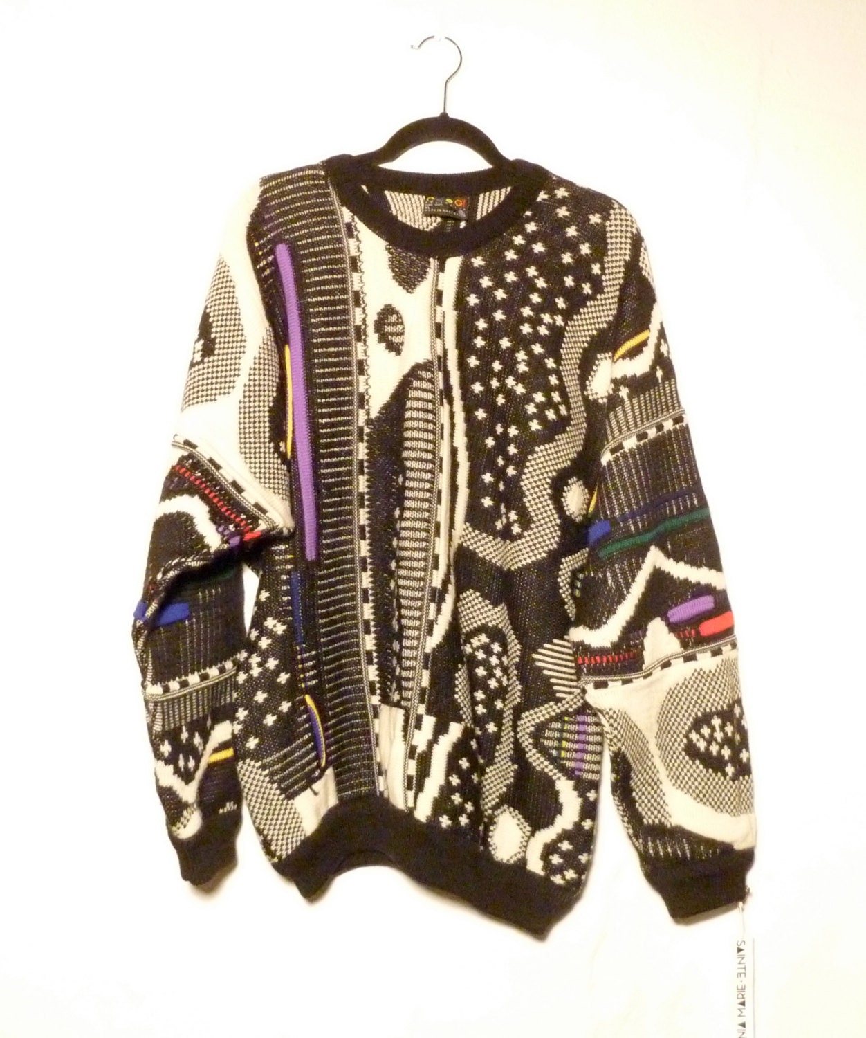 Coogi Sweater / Cosby Sweater by SainteMarieVintage on Etsy