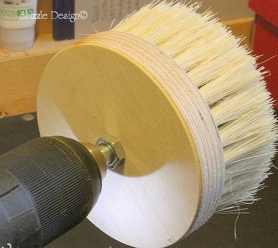 Wax Buffing Brush with Drill Attachment